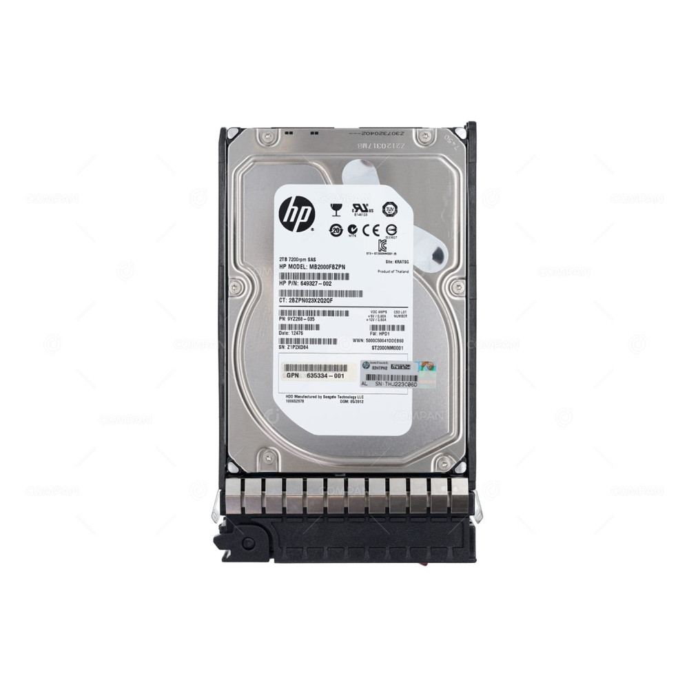 602119-001 HP HDD 2TB 7.2K SAS 6G 3.5" LFF